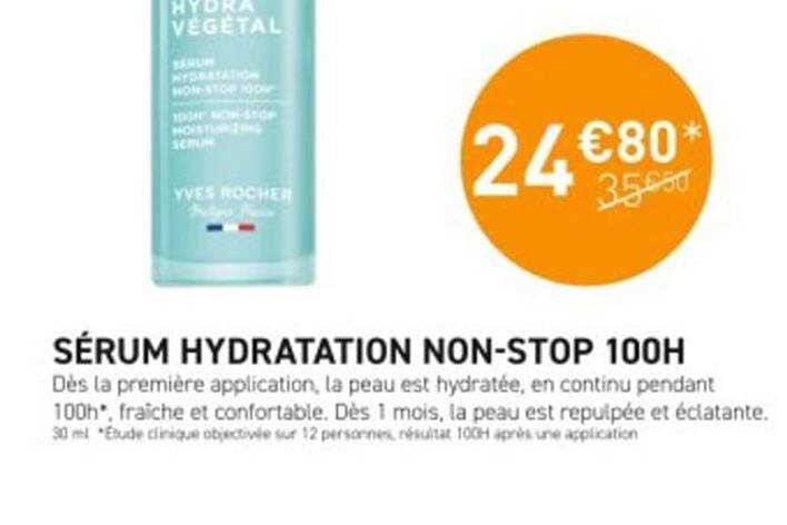 sérum hydratation non-stop 100h