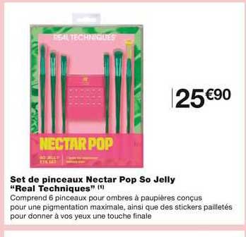 set de pinceaux nectar pop so jelly "real techniques"
