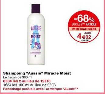 Shampoing "aussie" Miracle Moist