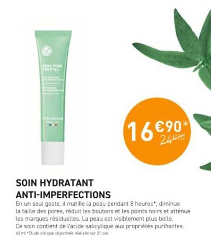 soin hydratant anti-imperfections