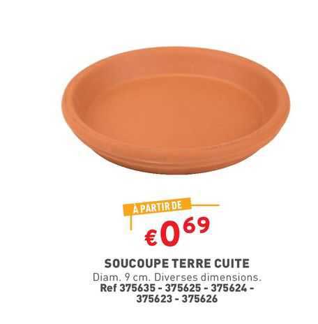 soucoupe terre cuite