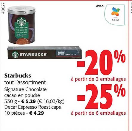 Starbucks Tout L'assortiment