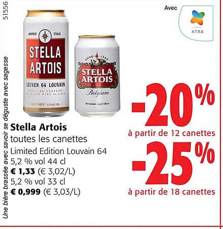 stella artois toutes les canettes
