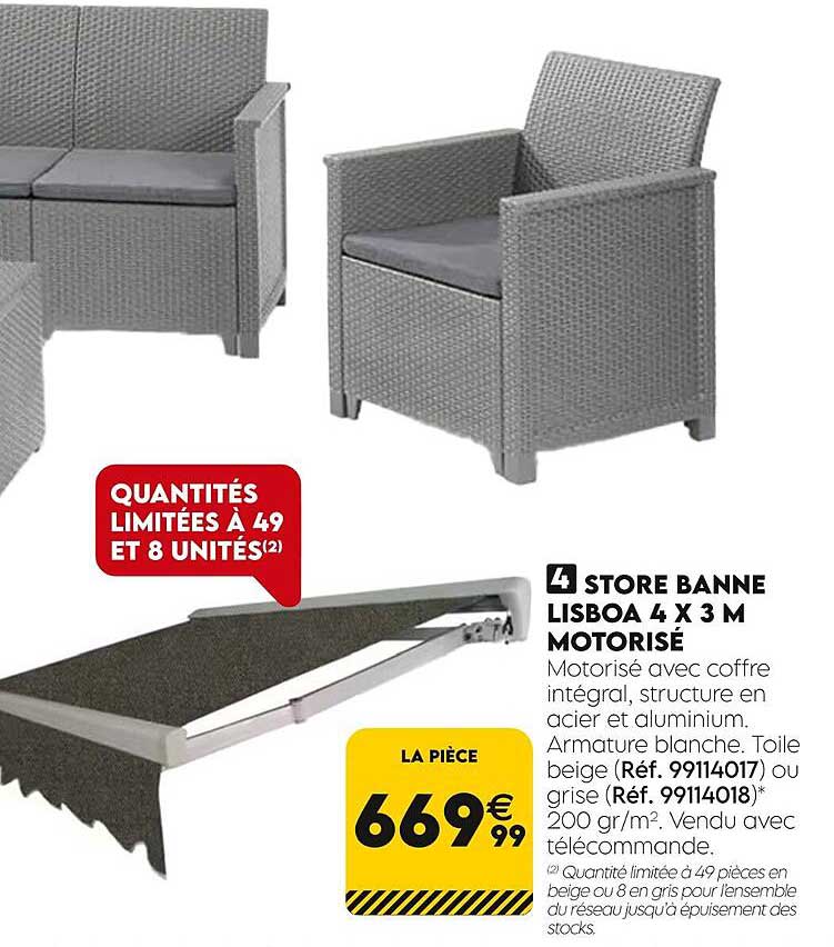 store banne lisboa 4 x 3 m motorisé