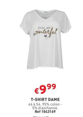 t-shirt dame