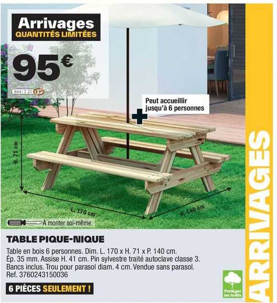table pique-nique