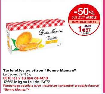 Tartelettes Au Citron "bonne Maman"