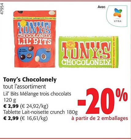 Tony's Chocolonely Tout L'assortiment
