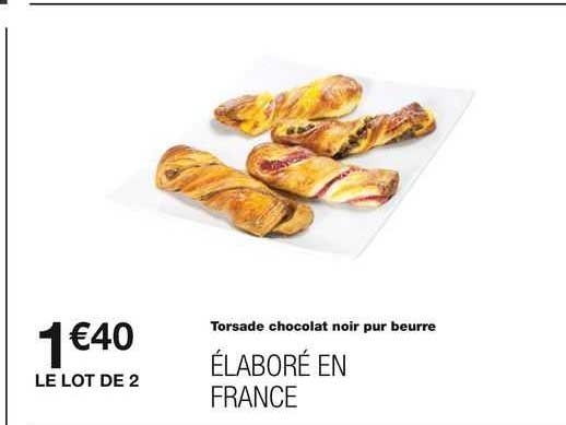 Torsade Chocolat Noir Pur Beurre