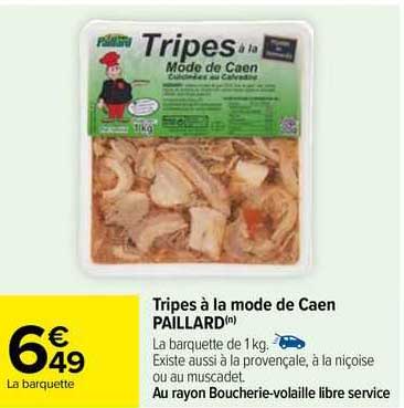 Tripes à La Mode De Caen Paillard