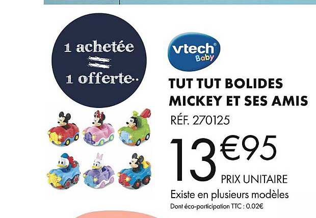 tut tut bolides mickey et ses amis vtech baby
