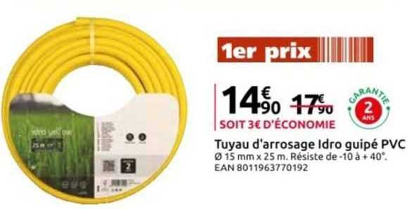 tuyau d'arrosage idro guipé pvc