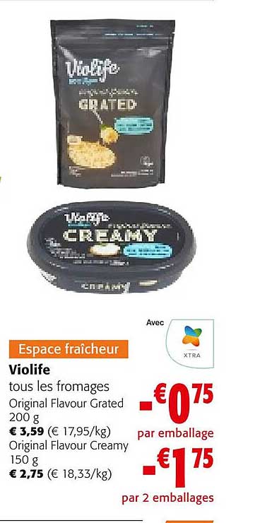 violife tous les fromages original flavour grated