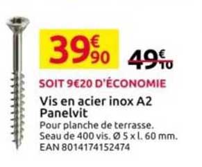 Vis En Acier Inox A2 Panelvit