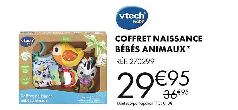vtech baby coffret naissance bébés animaux