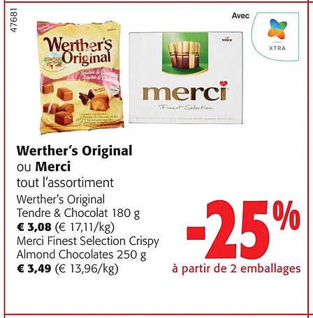 werther's original ou merci tout l'assortiment