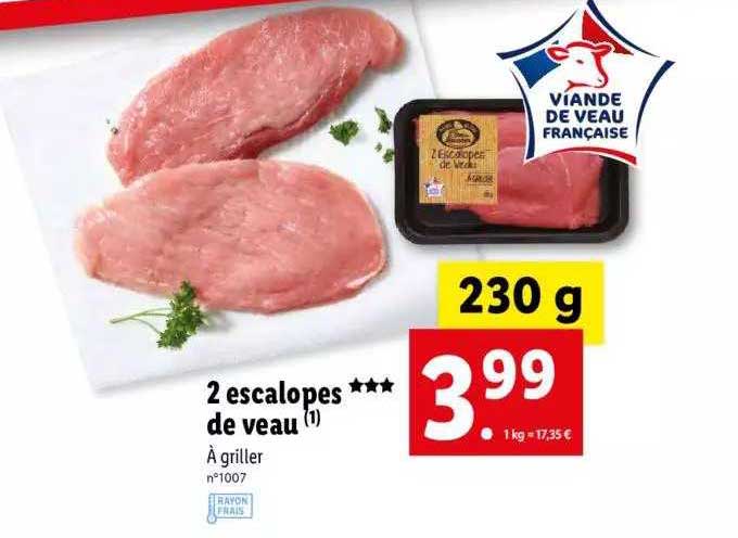 2 Escalopes De Veau
