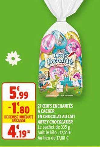 27 oeufs enchantés à cacher en chocolat au lait abtey chocolatier