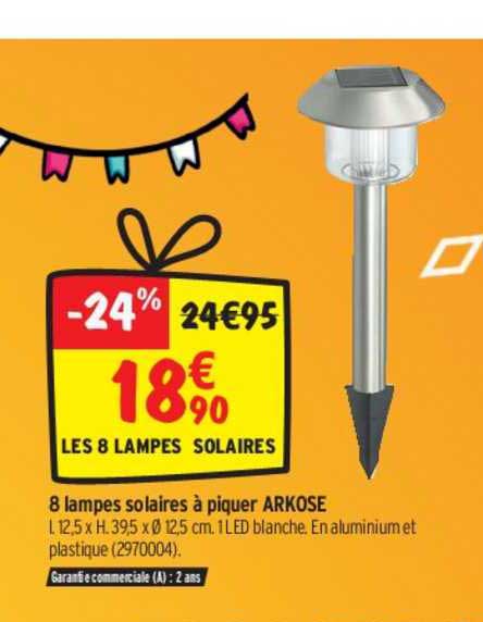 8 Lapes Solaires à Piquer Arkose