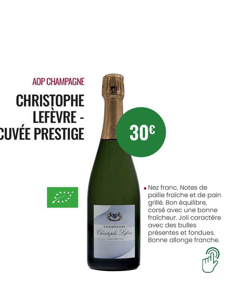 aop champagne christophe lefèvre - cuvée prestige