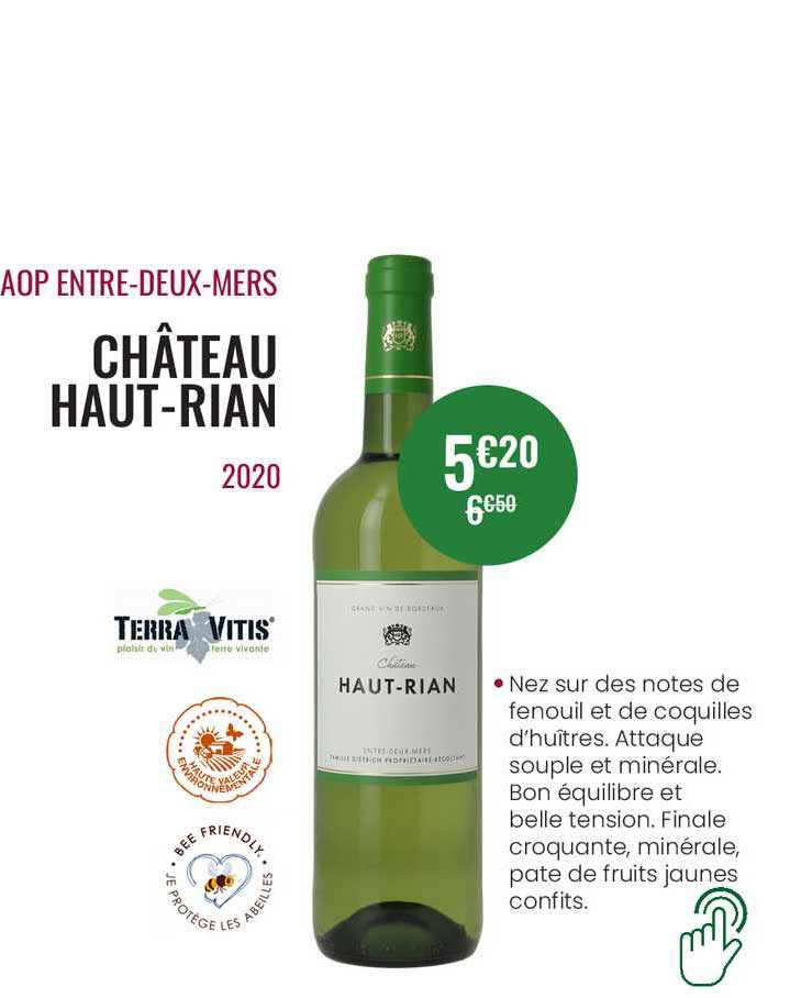 aop entre-deux-mers château haut-rian 2020