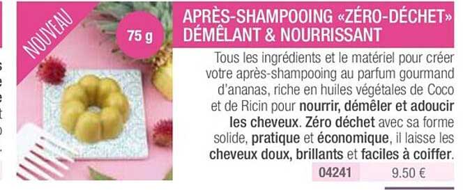 Après-shampooing «zéro-déchet» Démêlant & Nourrissant