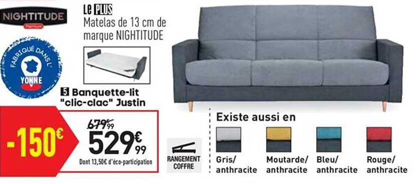 banquette-lit "clic-clac" justin nightitude