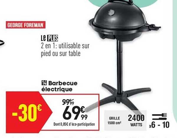 barbecue électrique george foreman