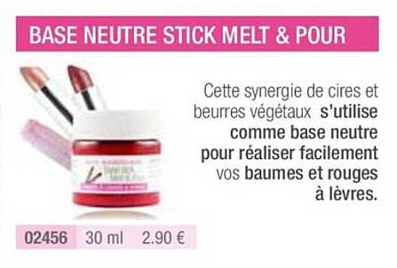 base neutre stick melt & pour