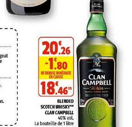 blended scotch whisky clan campbell