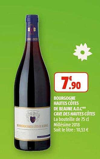 bourgogne hautes côtes de beaune a.o.c. cave des hautes côtes