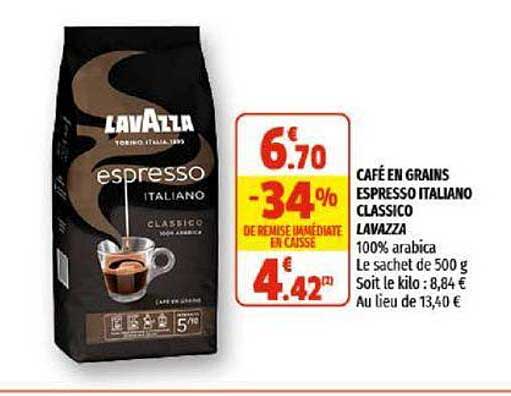 Café En Grains Espresso Italiano Classico Lavazza