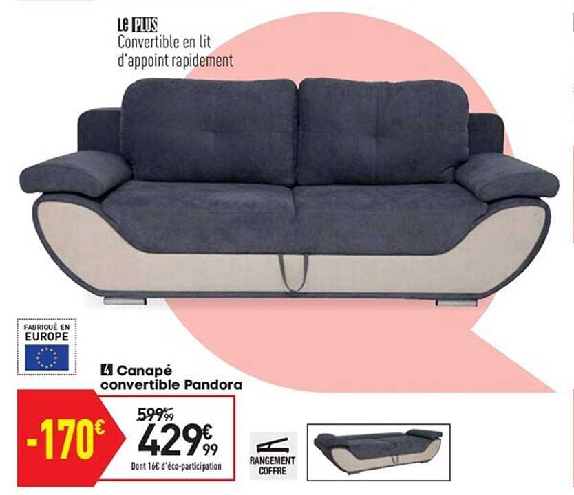 canapé convertible pandora