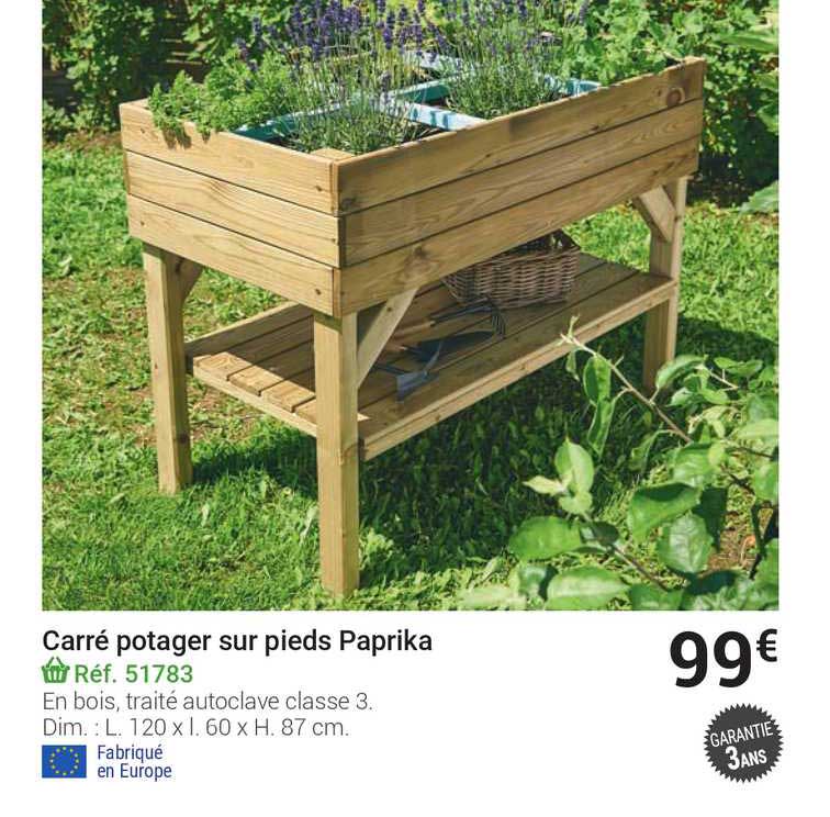 Carré Potager Sur Pieds Paprika