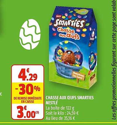 chasse aux oeufs smarties nestlé