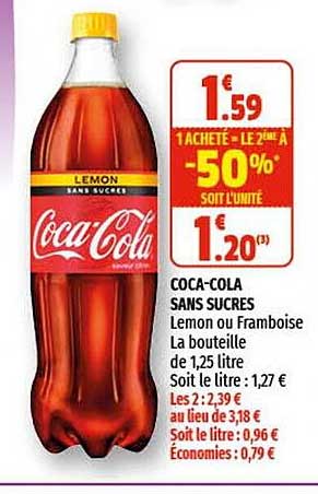 coca-cola sans sucres