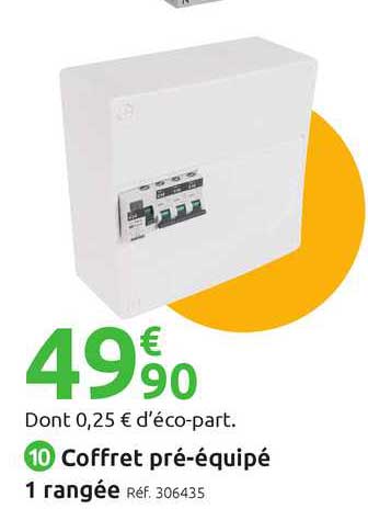 coffret pré-équipé 1 rangée