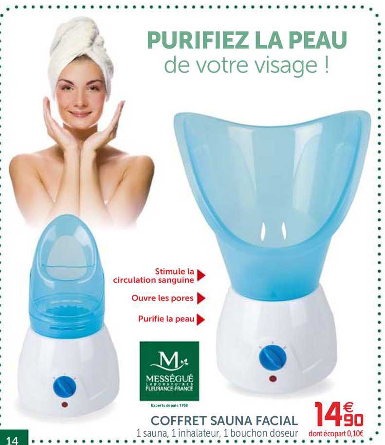 coffret sauna facial
