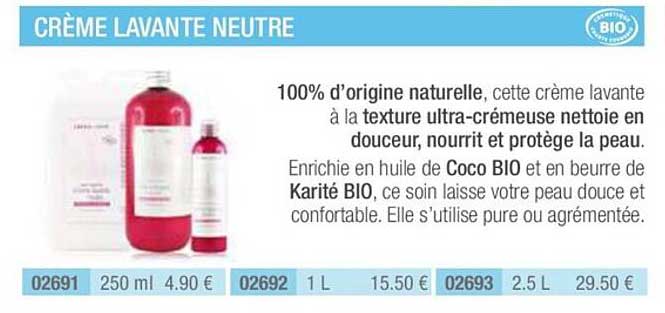 crème lavante neutre
