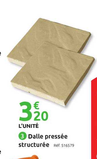 dalle pressée structurée