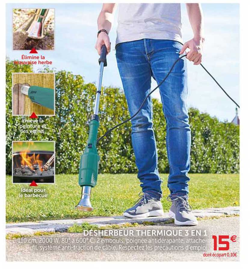 désherbeur thermique 3 en 1