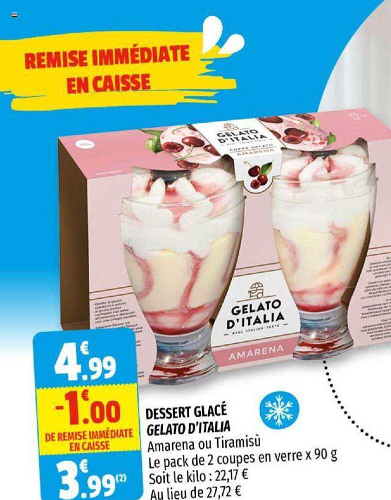 dessert glacé gelato d'italia