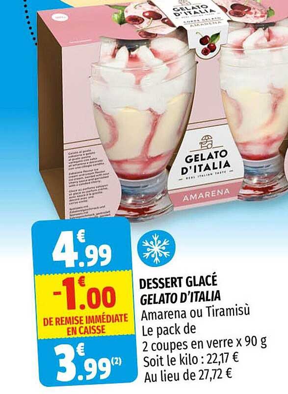 dessert glacé gelato d'italia