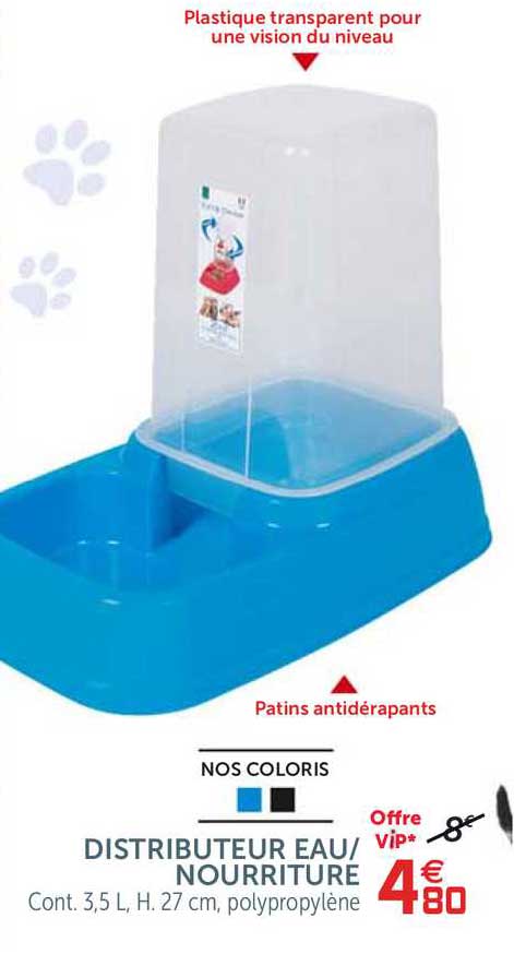 distributeur eau- nourriture