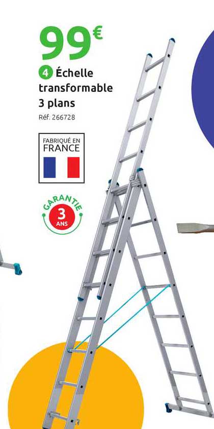 échelle Transformable 3 Plans