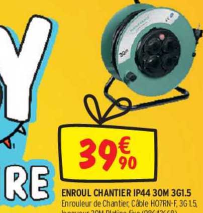 enroul chantier ip44 30m 3g1.5
