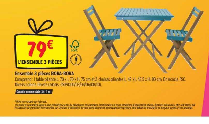 ensemble 3 pièces bora-bora