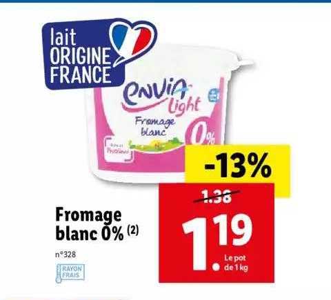 Fromage Blanc 0% Envia