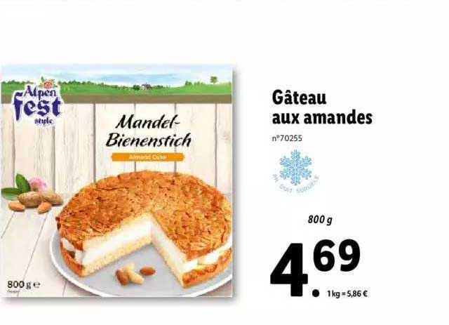 gâteau aux amandes alpen fest style