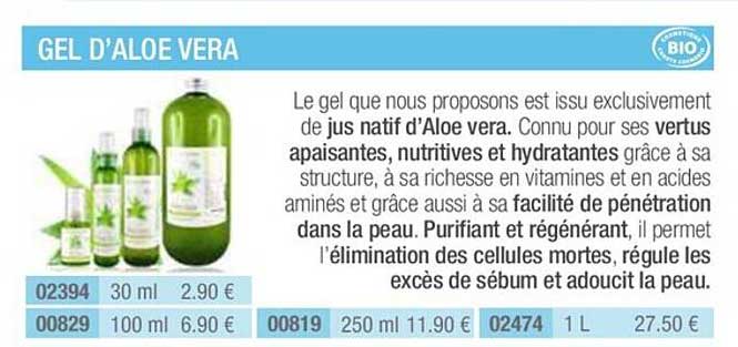 gel d'aloe vera